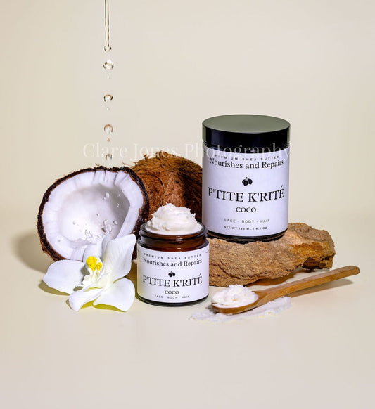 Texture of Petite Karité coconut oil and vanilla extract shea butter cream