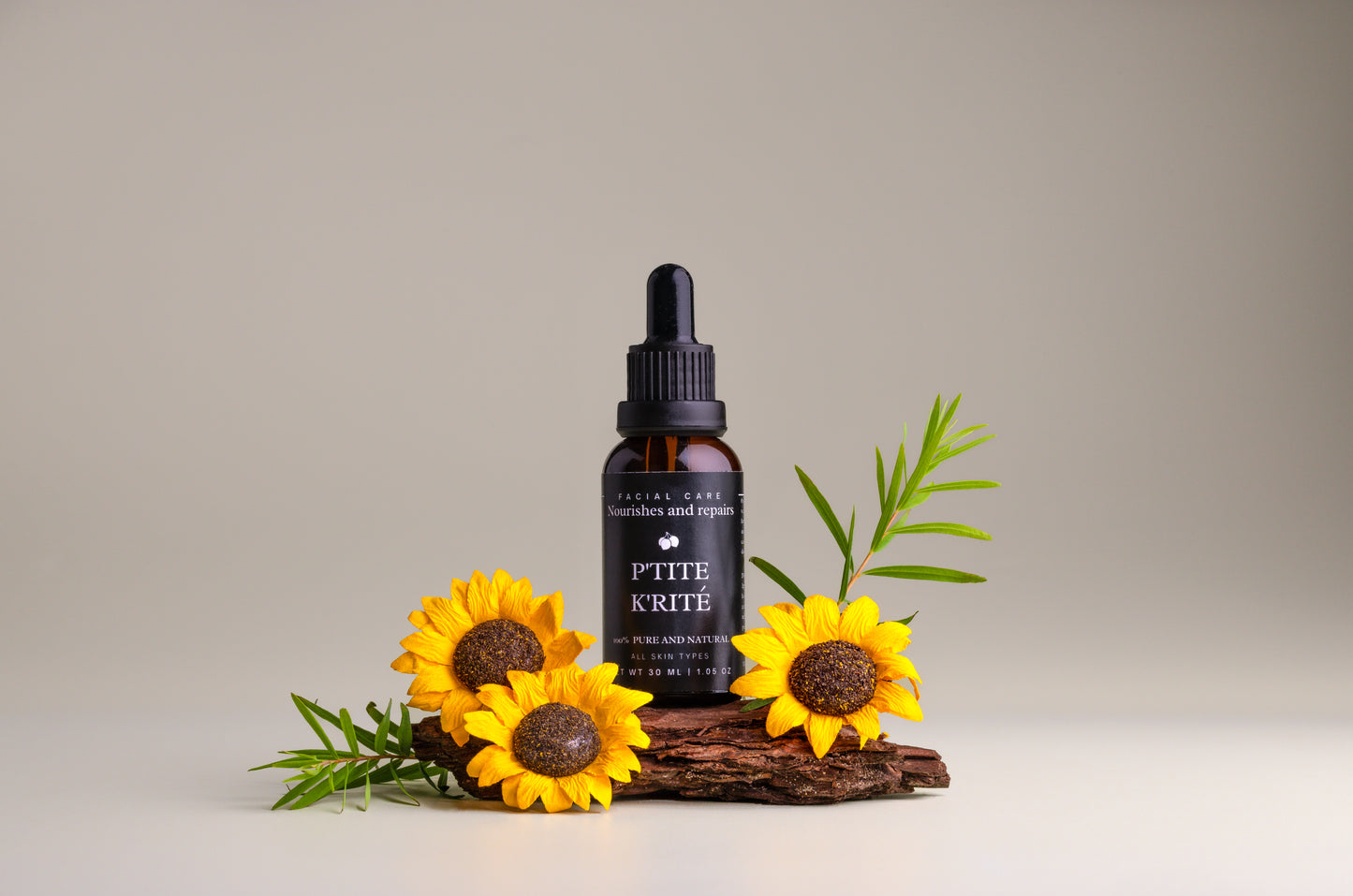 Huile pour le visage au karité, au jojoba et à l'arbre à thé